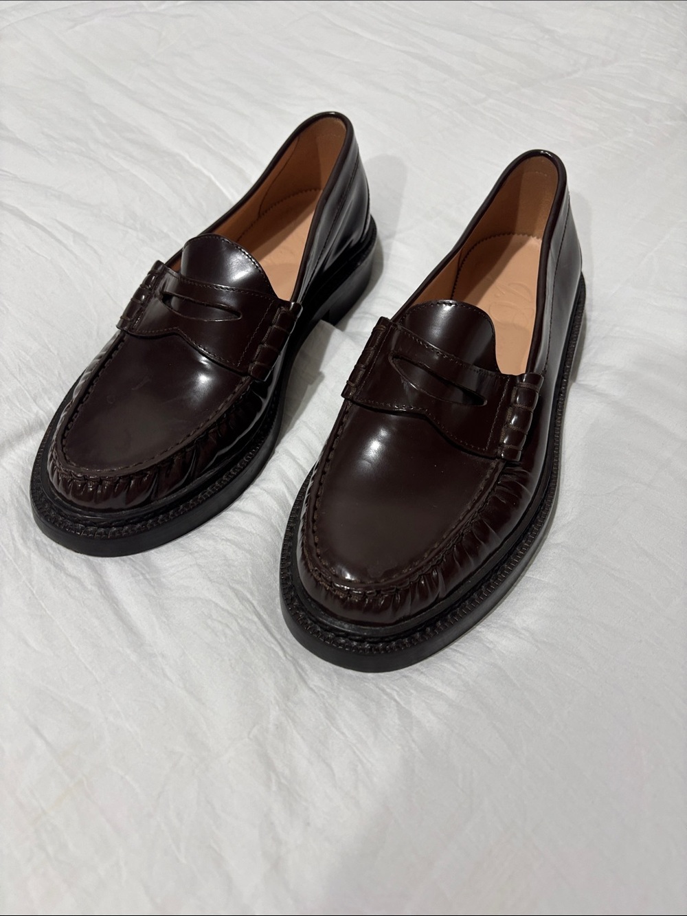 J Crew Rowan Penny Loafers in Brown